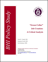 Green Collar Job Creation: A Critical Analysis